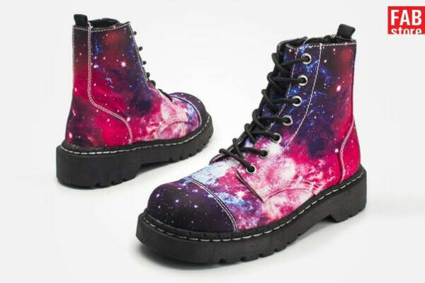 T2205 Galaxy Digital Sublimation Print Anarchic Combat Boot