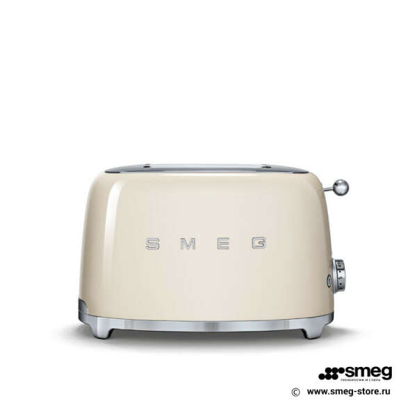 Smeg TSF01CREU - Тостер на 2 ломтика кремовый. Бесплатная доставка. Официальный интернет-магазин Smeg в России.