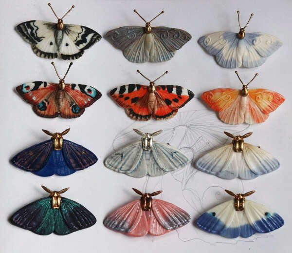 Фарфоровые бабочки