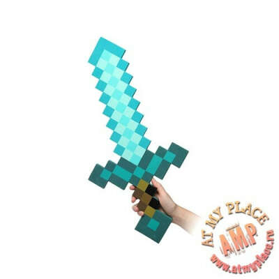 Меч Diamond Sword из Minecraft в натуральную величину