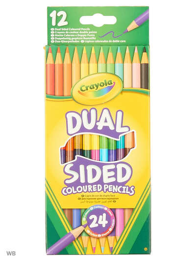 Набор 12 двухсторонних карандашей, Crayola