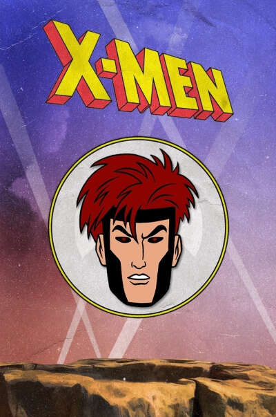 Металлический Пин X-Men (1992) Gambit