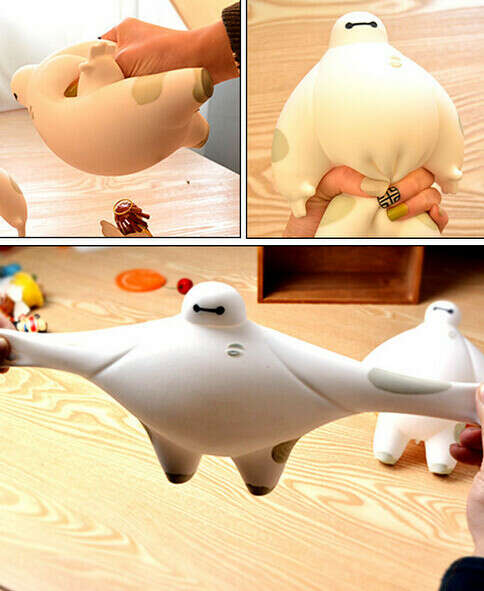 2015 hot novelty gift Big hero 6 Baymax Vent Ball Action Figure Toy Soft Robot Doll Relax Squeeze Stress Relief купить на AliExpress