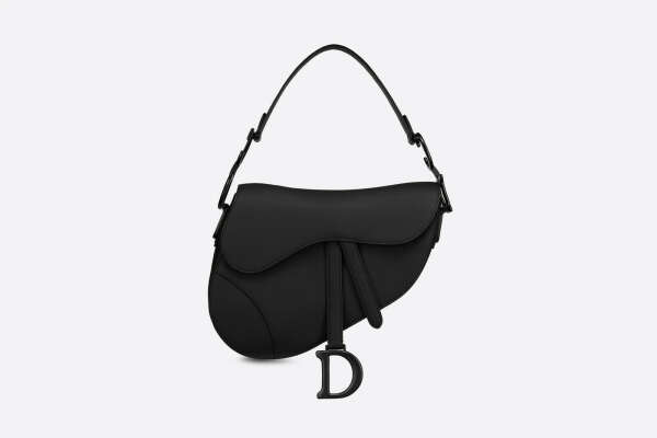 Dior SADDLE BAG Black Ultramatte Calfskin