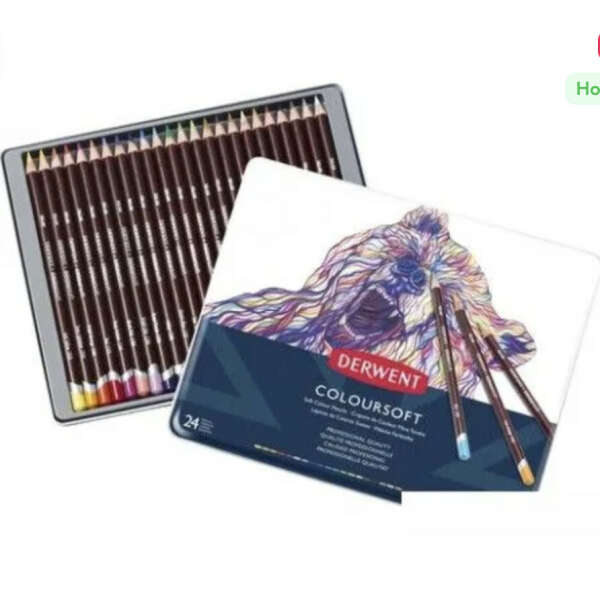 Набор цветных карандашей Derwent Coloursoft 0701027 (24 цвета)
