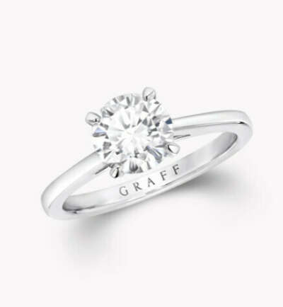 GRAFF. Paragon Round Diamond Engagement Ring.