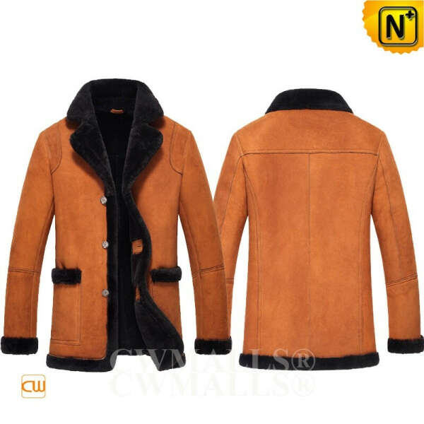 Men Shearling Jacket | CWMALLS® Santiago Mens Custom Sheepskin Jackets CW807133 [Global Free Shipping]