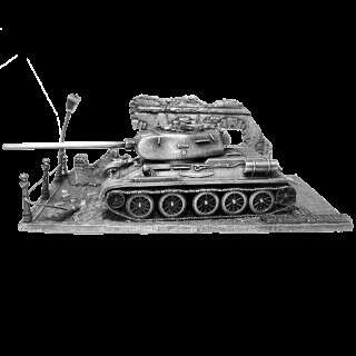 Танк Т-34-85 с подставкой (1:72) (новая версия)