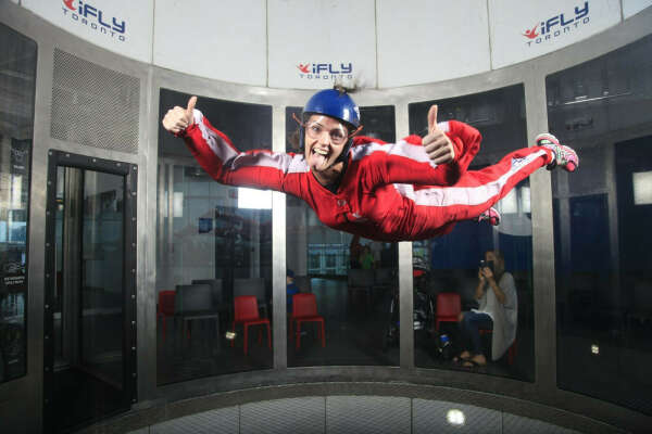 Indoor skydiving