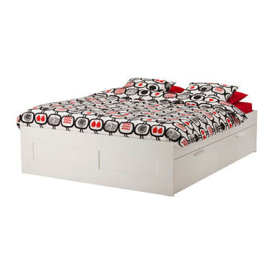 БРИМНЭС Каркас кровати с ящиками - 140x200 см,    - IKEA