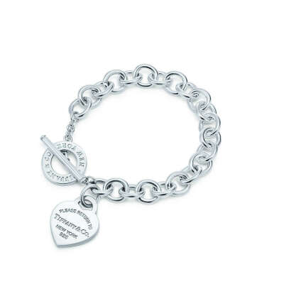 Heart Tag Toggle Bracelet