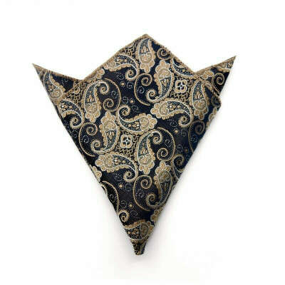 Нагрудный платок темно-синий с шелкографией купить за 950 руб