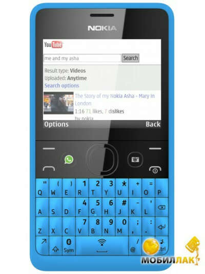 Мобильный телефон Nokia Asha 210 Cyan