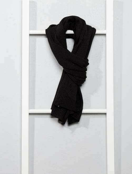 Однотонный шарф Мужчины s-xxl - черный - Kiabi - 600,00руб.