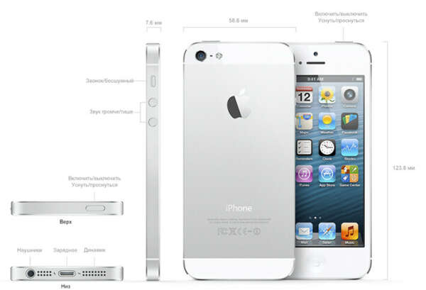 iPhone 5 16Gb White & Silver