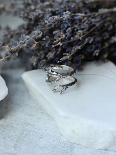 "Branches" silver ring