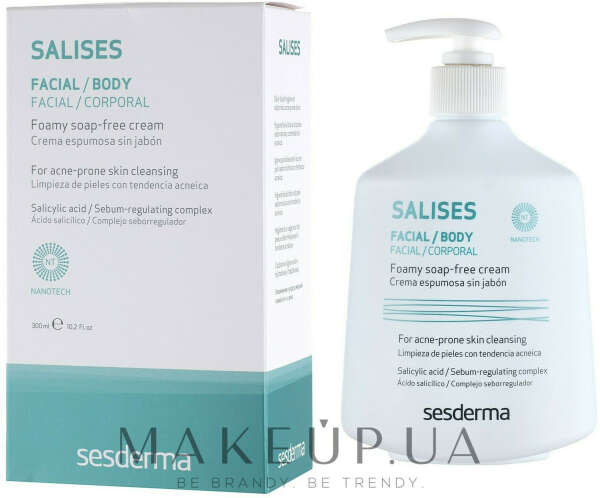 SesDerma Laboratories Salises Foamy Soap-Free Cream