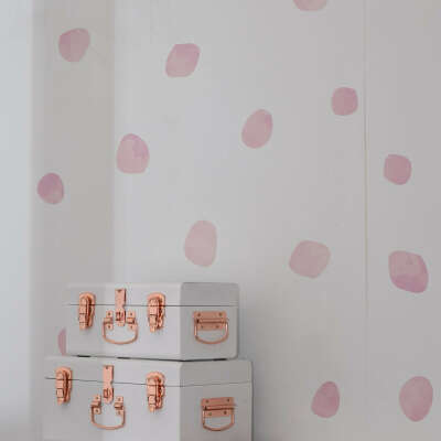 Watercolour Dots Pink - decal