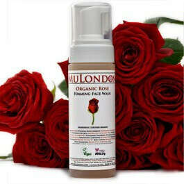 Organic Rose Foaming Face Cleanser - MuLondon - Natural Organic Skincare. Based on pure castile soap.