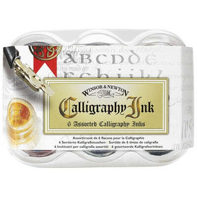 Winsor and Newton, CALLIGRAPHY INK 6 ASSORTED SET