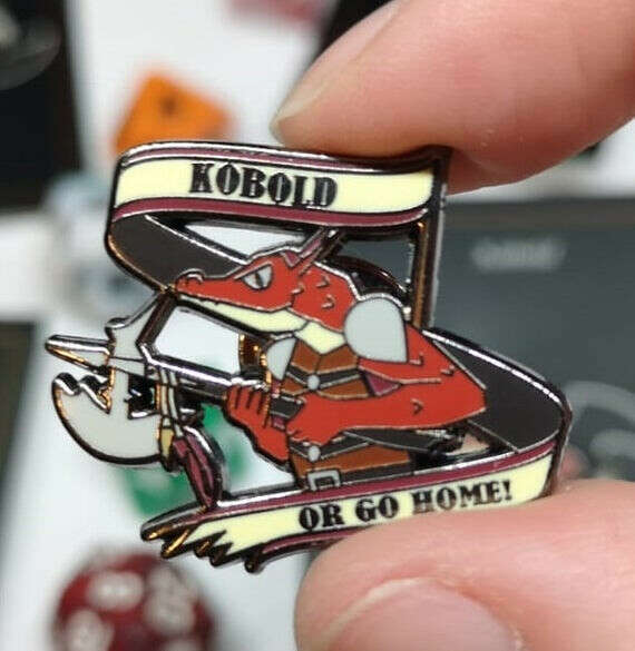 Kobold or Go Home Pin