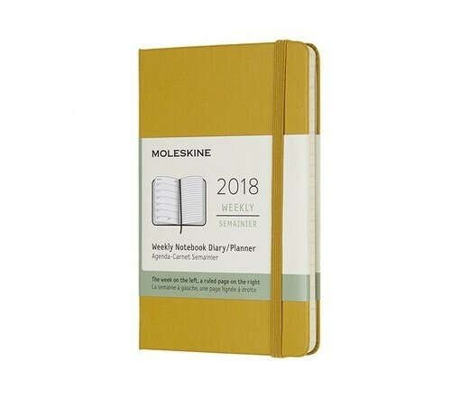 Еженедельник "Classic Pocket" 2018 желтый клен бренда Moleskine
