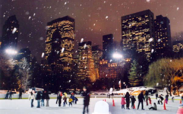 Покататься на коньках в Central park