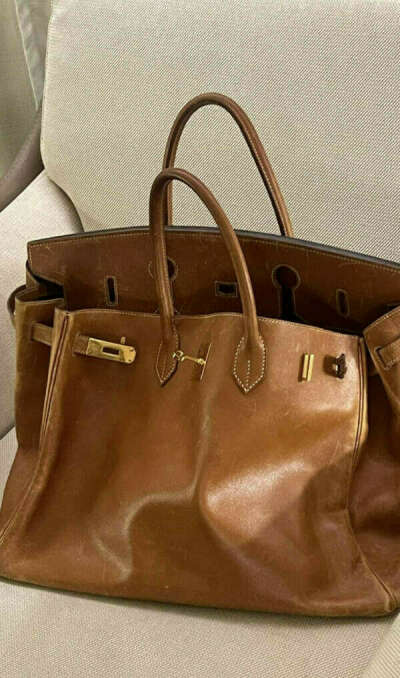 Vintage Birkin in camel