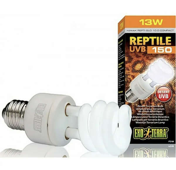 Exo Terra Лампа Reptile UVB150. 13 W