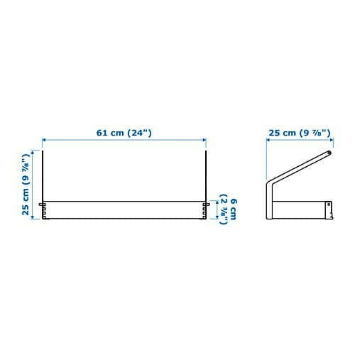 СВАЛЬНЭС Полка с отделениями д/хранения   - IKEA