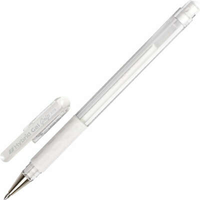 Белая гелевая ручка.