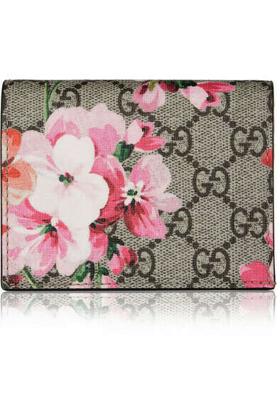 Gucci - GG Blooms floral-print canvas cardholder