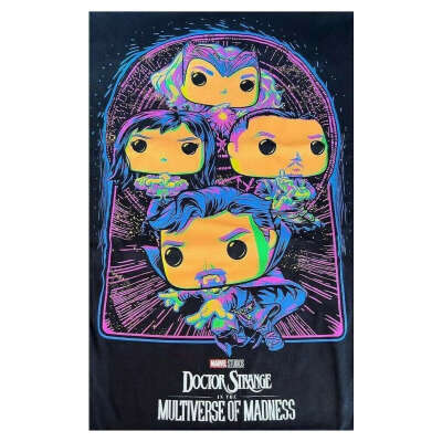 Funko POP! Tees Marvel Doctor Strange In The Multiverse of Madness Blacklight Marvel Collector Corps Exclusive