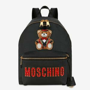 Moschino Circus Teddy Bear Backpack Black