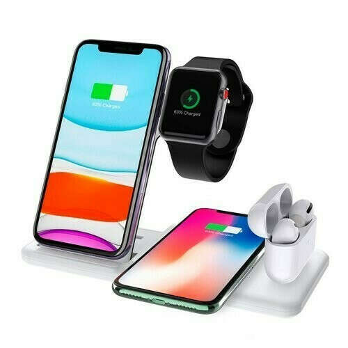 Док-станция 4-в-1 Wireless Charger Dual (White)