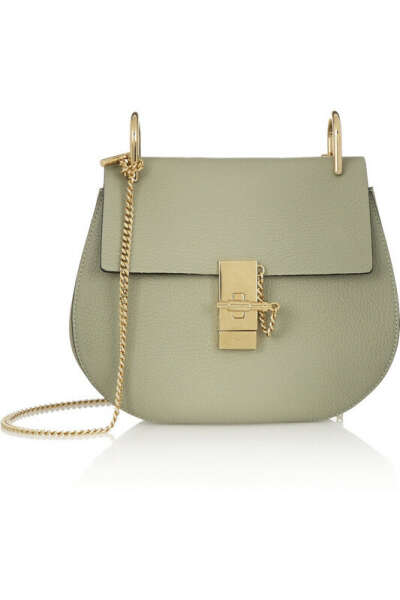 CHLOÉ Drew mini textured-leather shoulder bag