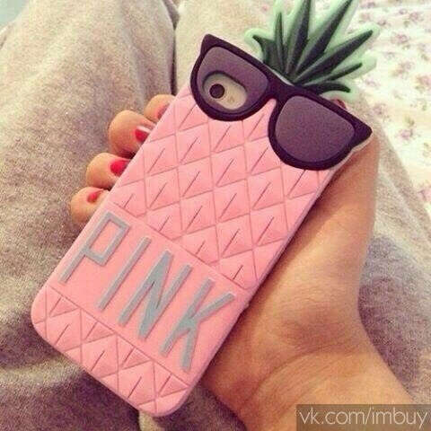 Чехол для iPhone с ананасом от Pink