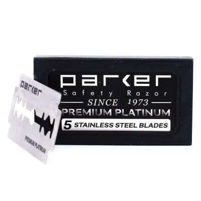 Parker Premium Platinum Лезвия для классического Т-образного станка (3 пачки по 5 шт) 15 лезвий