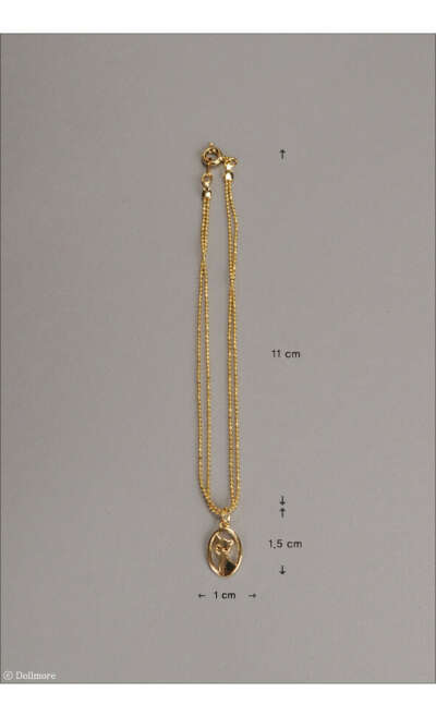 MSD Size - RRL Cat Necklace (Yellow Gold)