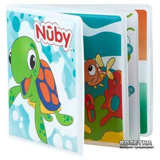 Книжка-игрушка с пищалкой для купания Nuby (4755)