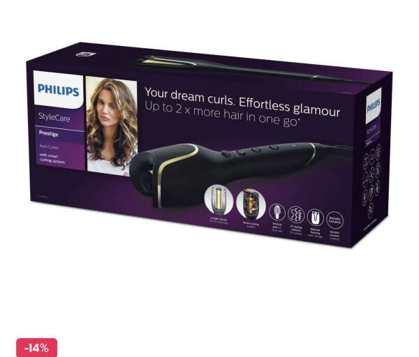 Philips Щипцы для завивки волос Philips BHB876/00, Black