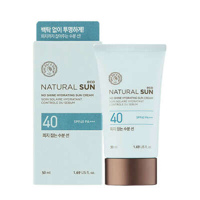 Солнцезащитный крем The Face Shop - Natural Sun Eco No Shine Hydrating Sun Cream SPF40 PA+++