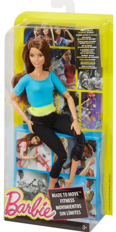 Кукла Barbie Барби безграничные движения в голубом топе DJY08