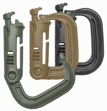 Maxpedition . Grimloc Carabiners . 4 To A Pack . BLACK