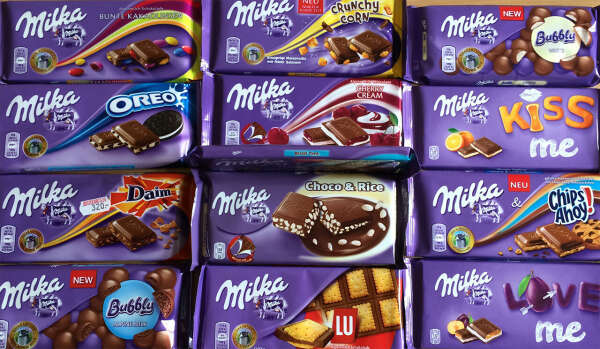 Попробовать все виды Milka