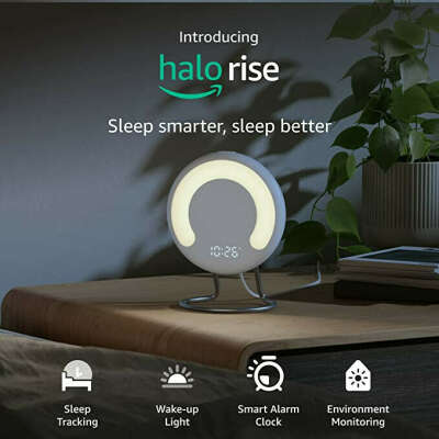 Amazon Official: Introducing Halo Rise - Bedside Sleep Tracker with Wake-up Light and Smart Alarm