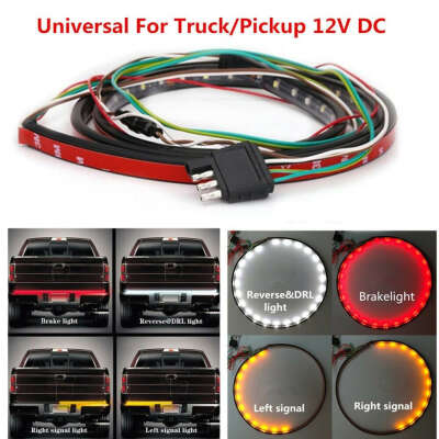 60/48Inch Flexible LED Truck Tailgate Light Strip DRL Stop Lamp Turn Signal