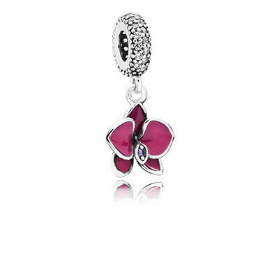 PANDORA | Orchid, Clear & Purple CZ & Radiant Orchid Enamel