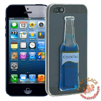 Чехол для iPhone 5/5s Bottle - синий