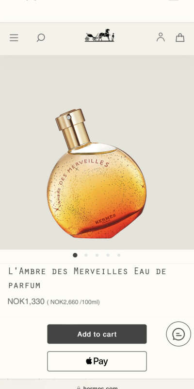 Hermes L'Ambre des Merveilles Eau de parfum